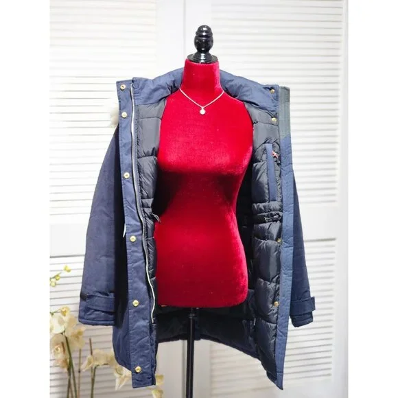 NWOT Spire By Galaxy Women's Navy Blue Jenar Heavyweight Coat Jacket Size S 2206 - Picture 12 of 15